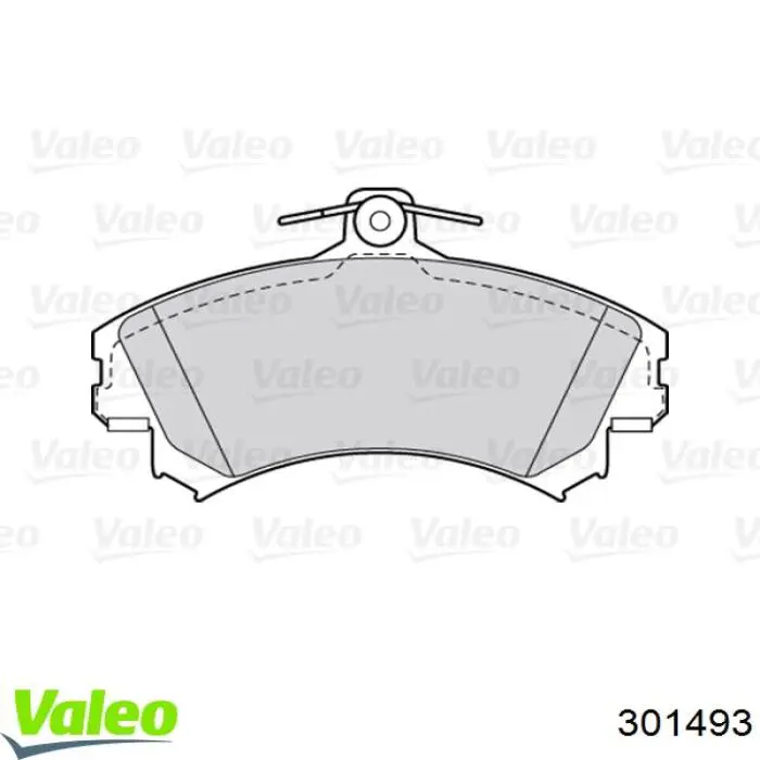 Купить 301493 VALEO Колодки тормозные