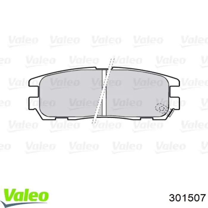 Задние тормозные колодки 301507 VALEO