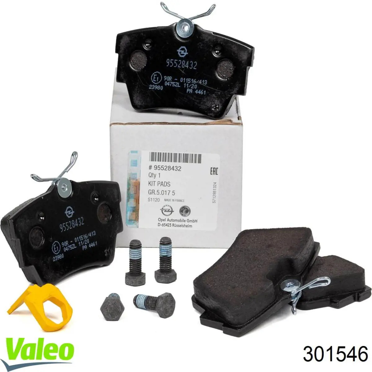 Задние тормозные колодки 301546 VALEO