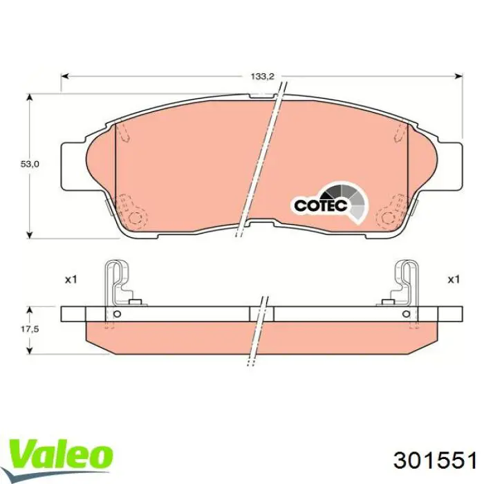 Колодки VALEO 301551 цена, от 19.09 USD
