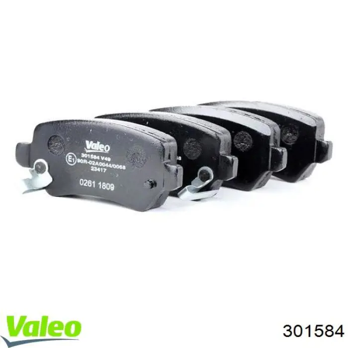 Задние тормозные колодки 301584 VALEO