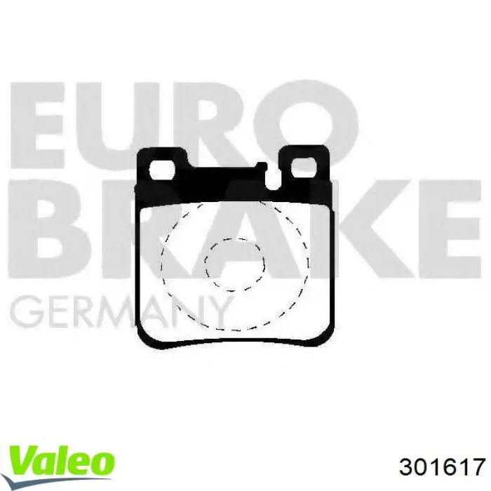 Колодки дисковые  VALEO 301617 цена, от 19.60 USD