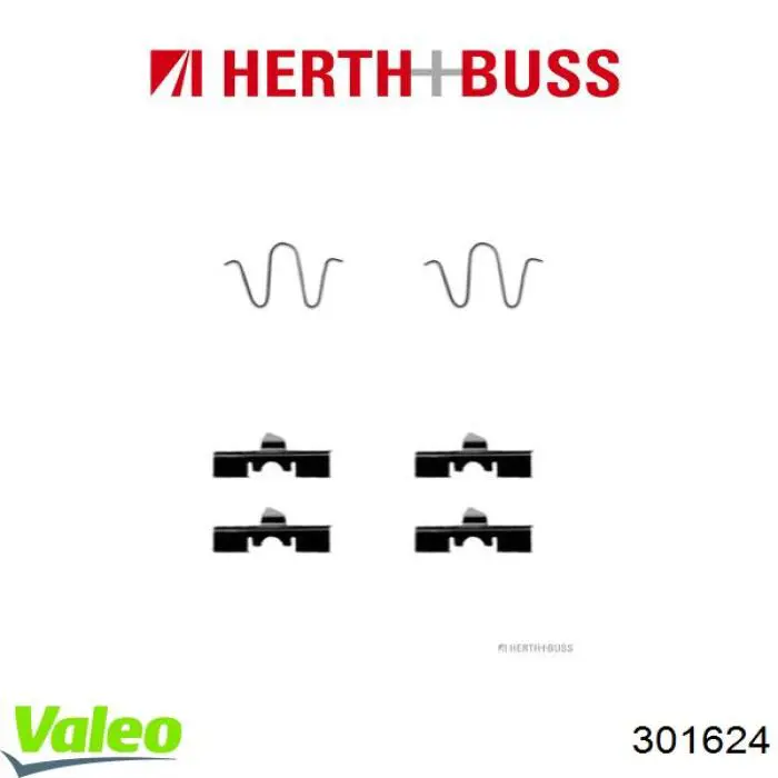 Купить 301624 VALEO Колодки тормозные задние, дисковые