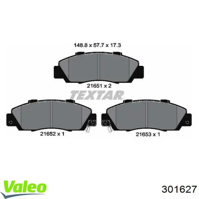 Колодки VALEO 301627 цена, от 24.59 USD