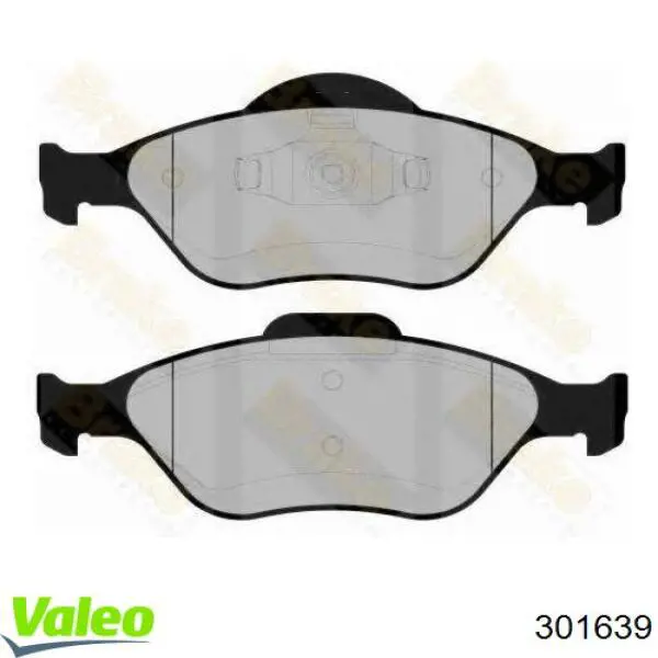 Передние тормозные колодки 301639 VALEO