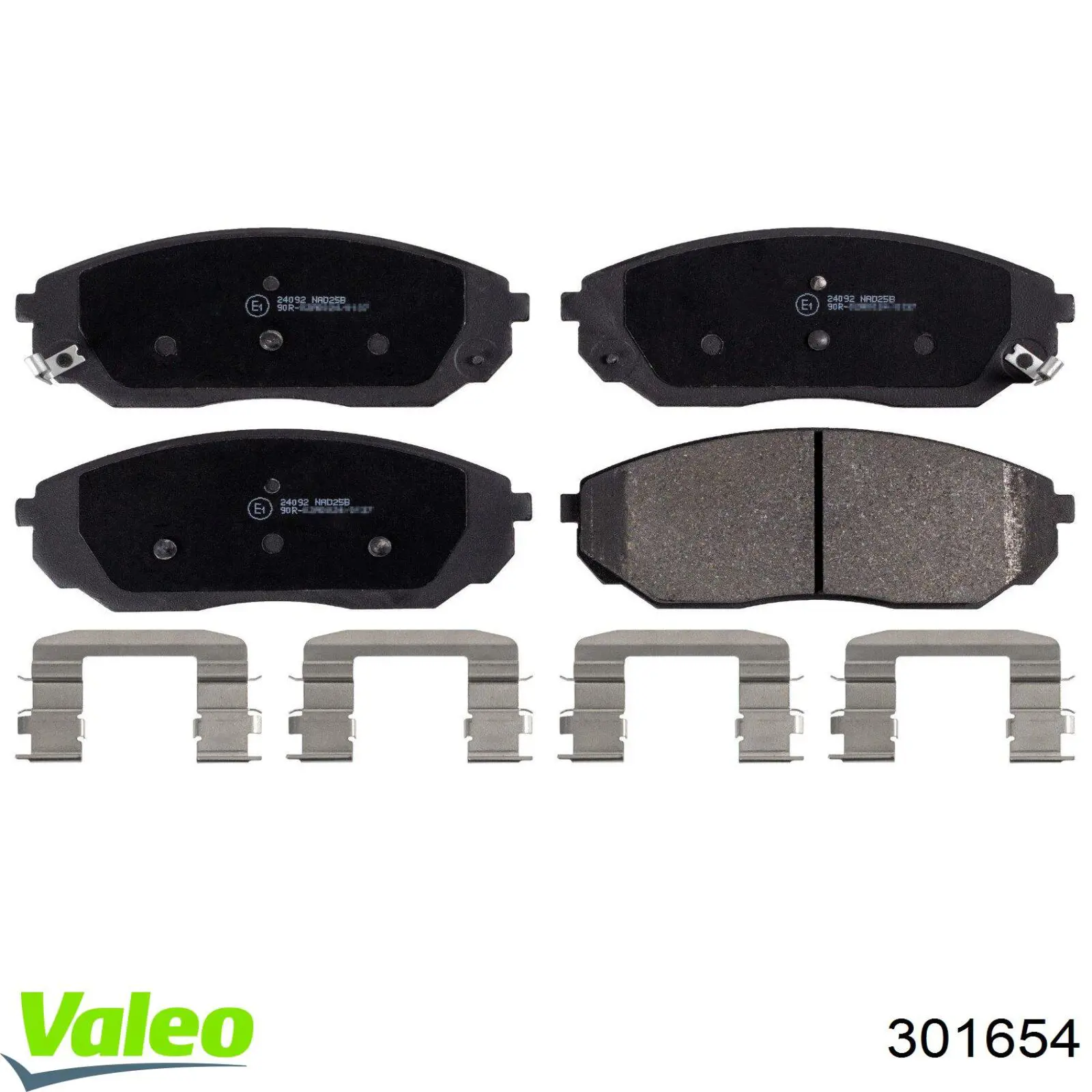 Купить 301654 VALEO Колодки тормозные