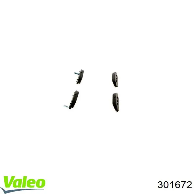 Задние дисковые колодки VALEO 301672