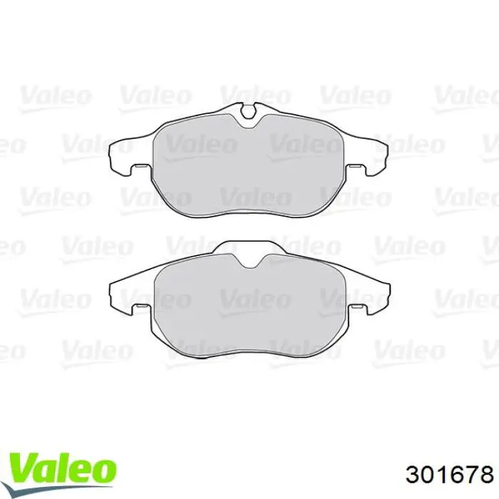 Купить 301678 VALEO Колодки тормозные