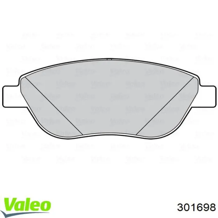 Купить 301698 VALEO Колодки тормозные