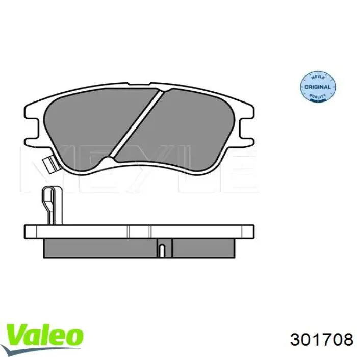 Купить 301708 VALEO Колодки тормозные