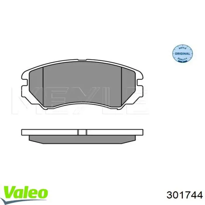 Тормозные колодки VALEO 301744