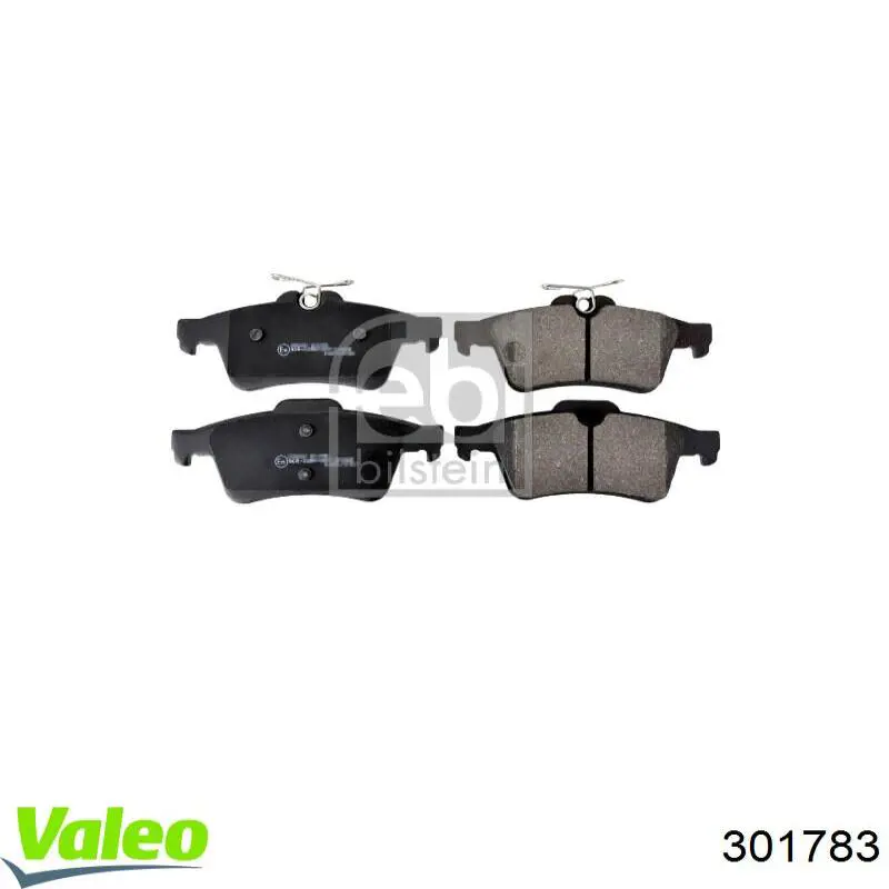 Задние дисковые колодки VALEO 301783
