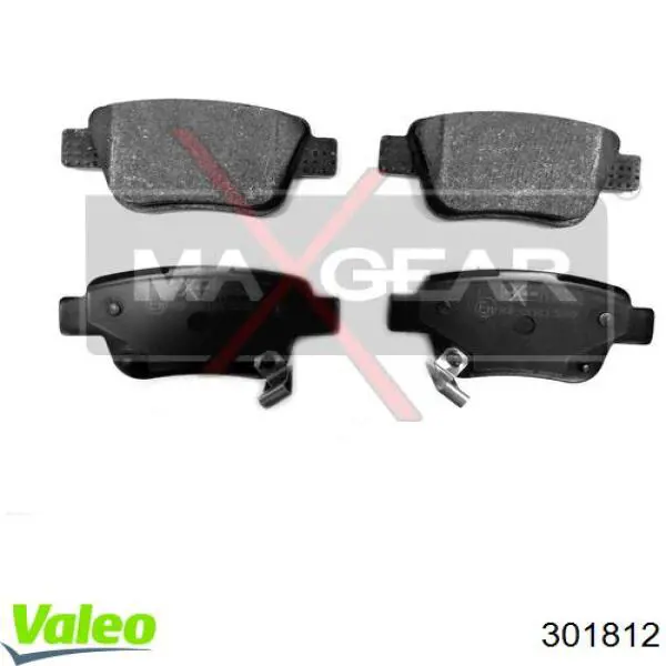 301812 VALEO Колодки тормозные дисковые комплект