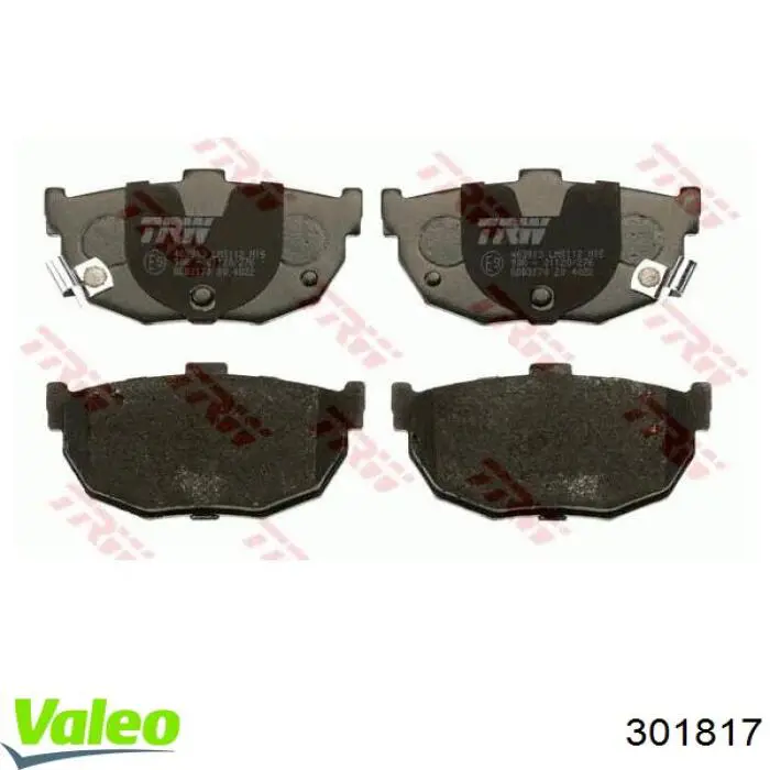 Колодки дисковые  VALEO 301817 цена, от 12.87 USD