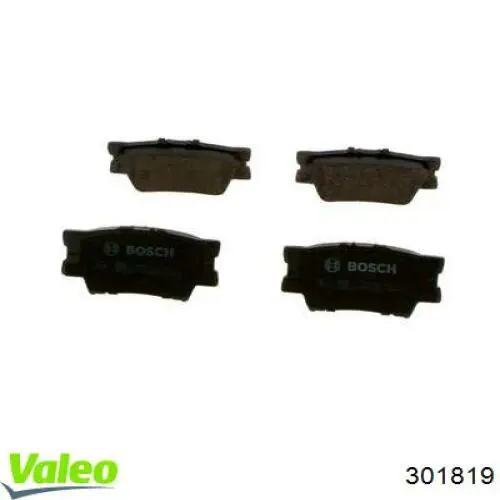 Колодки дисковые  VALEO 301819 цена, от 19.04 USD