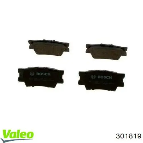 Купить 301819 VALEO Колодки тормозные задние, дисковые