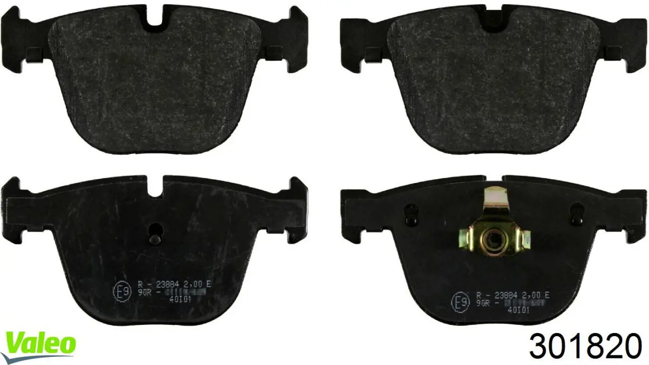 Купить 301820 VALEO Колодки тормозные задние, дисковые