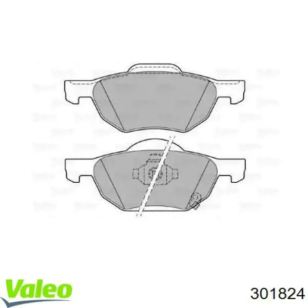 Колодки VALEO 301824 цена, от 31.37 USD