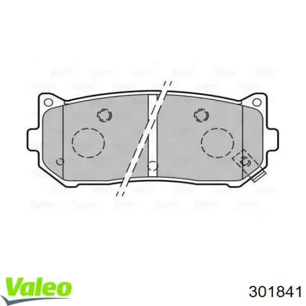 Задние тормозные колодки 301841 VALEO