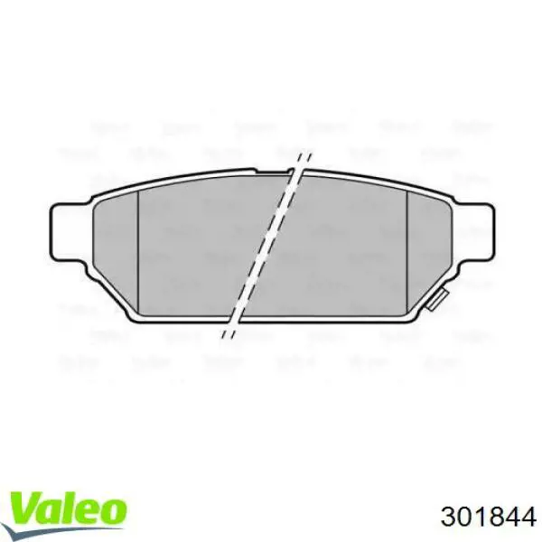 Задние тормозные колодки 301844 VALEO