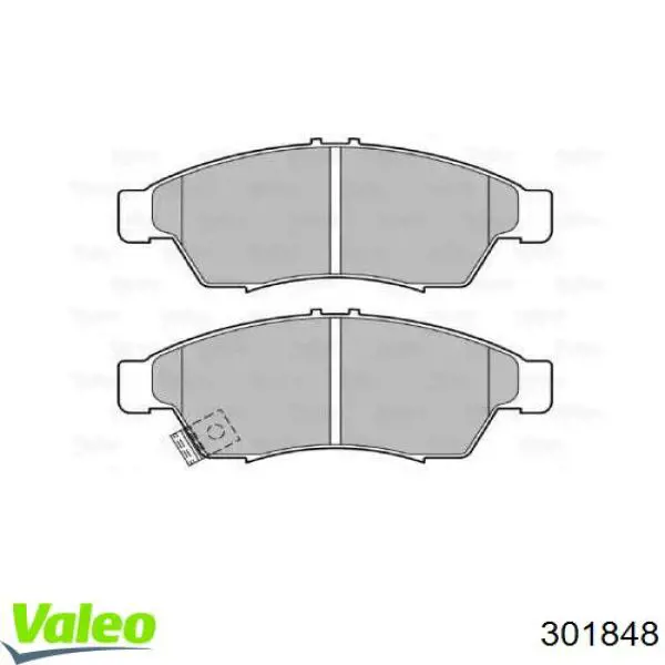 Передние тормозные колодки 301848 VALEO