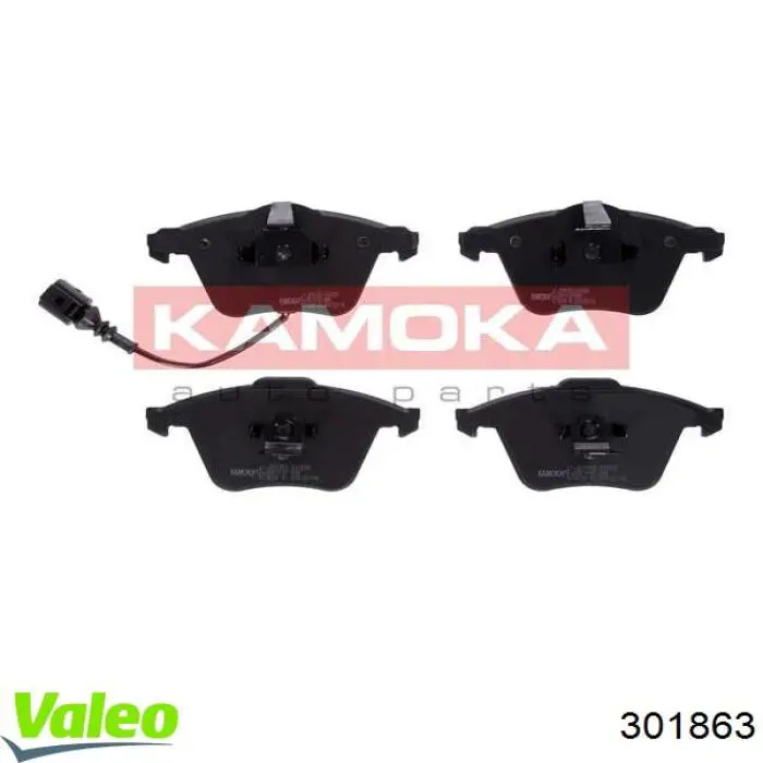 Передние тормозные колодки 301863 VALEO