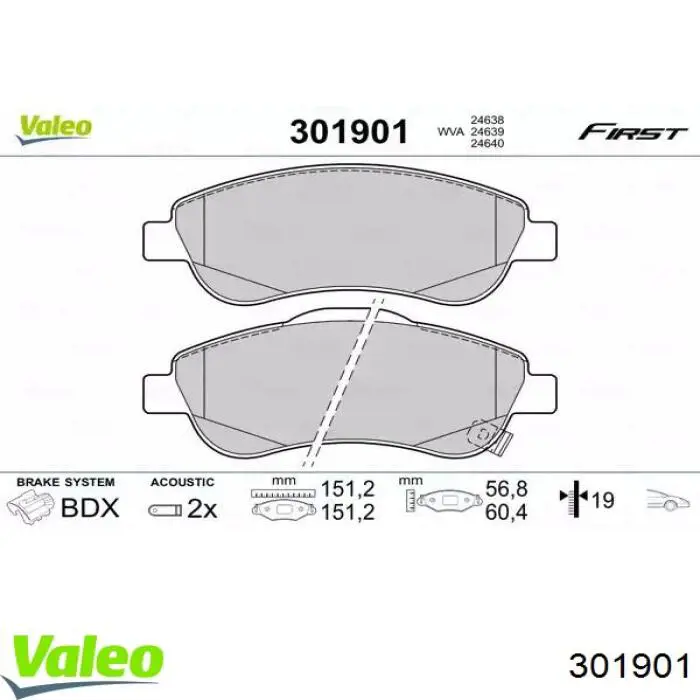 Колодки VALEO 301901 цена, от 28.79 USD