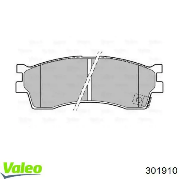 Передние тормозные колодки 301910 VALEO