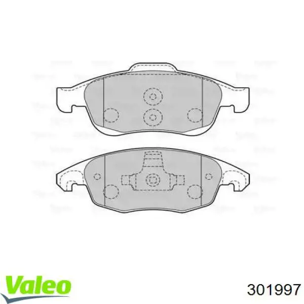 301997 VALEO Колодки передние