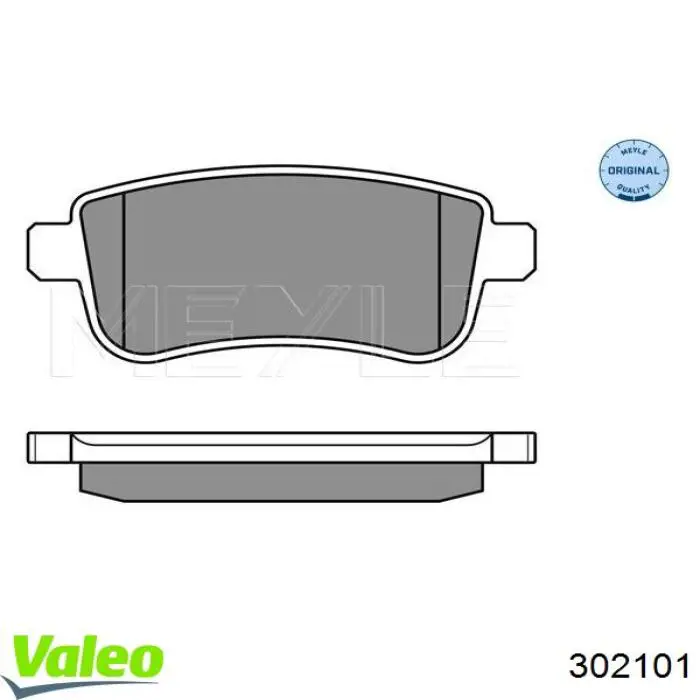 Задние дисковые колодки VALEO 302101