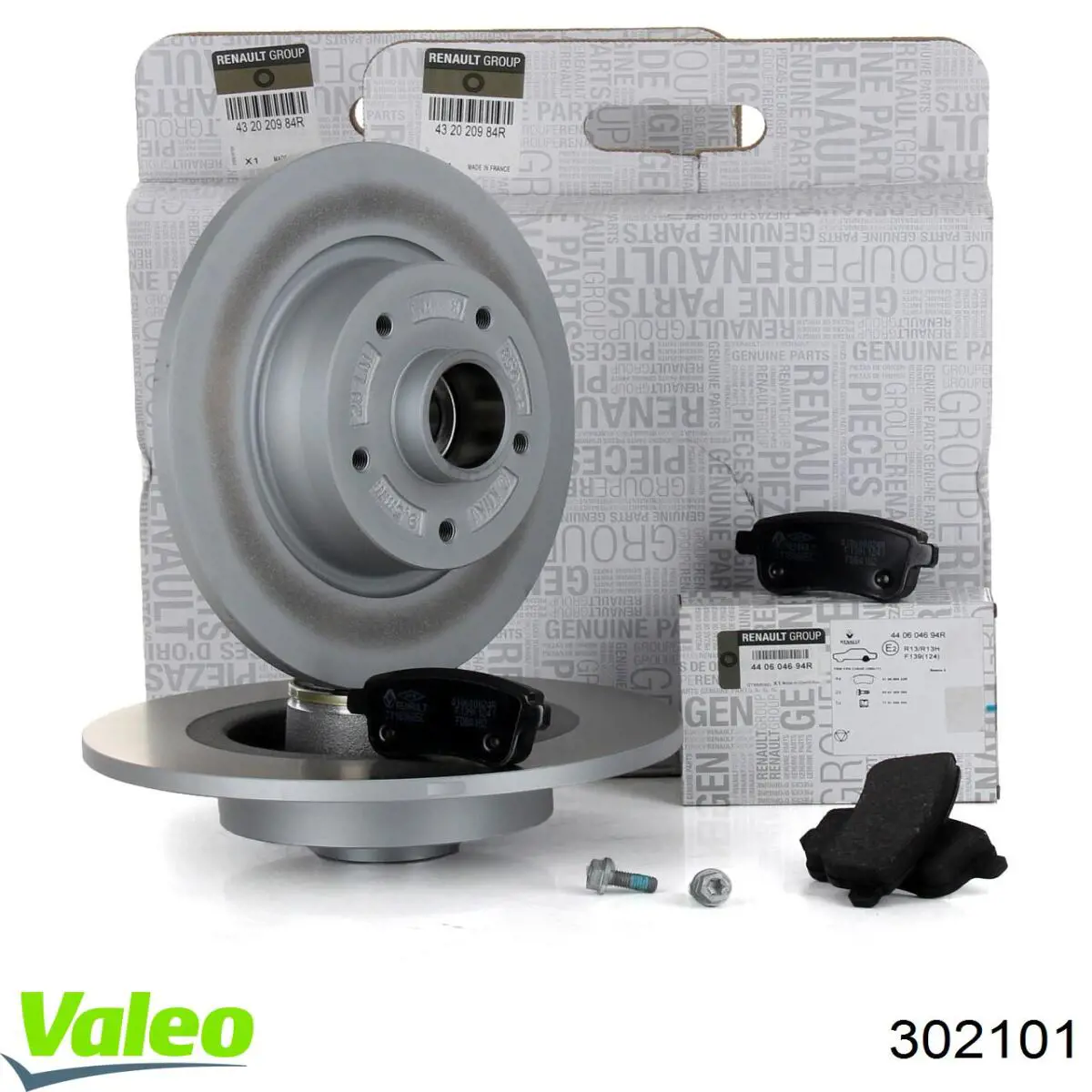 Колодки дисковые  VALEO 302101 цена, от 16.88 USD