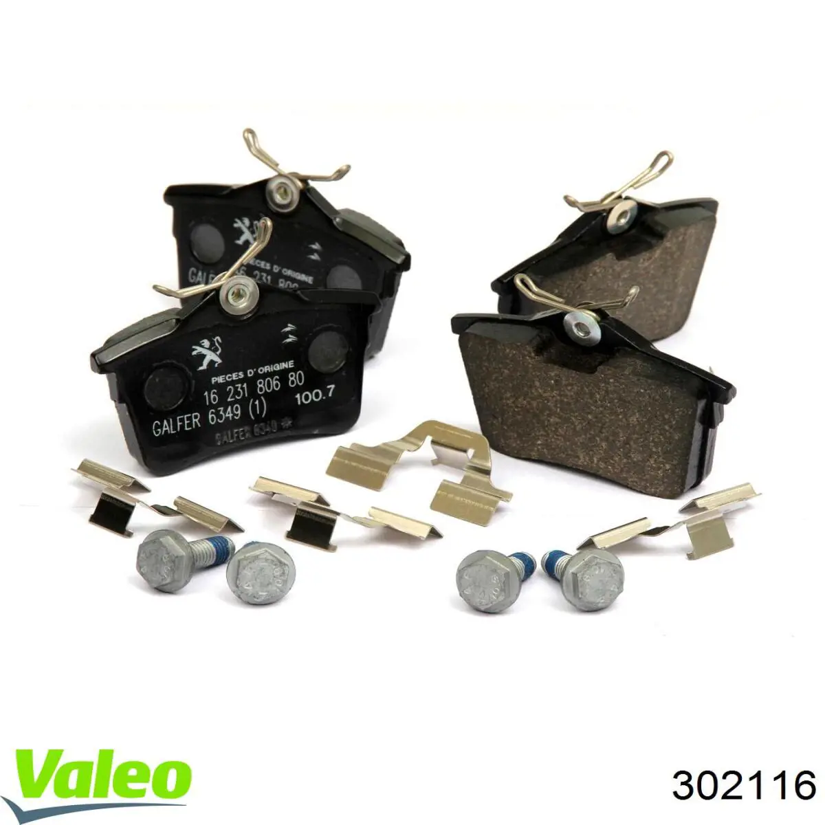 Колодки дисковые  VALEO 302116 цена, от 17.40 USD
