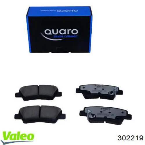 Задние тормозные колодки 302219 VALEO