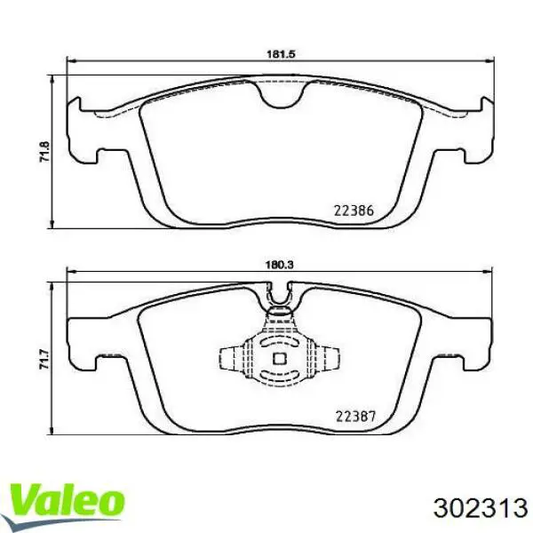 Передние тормозные колодки 31445986 Volvo