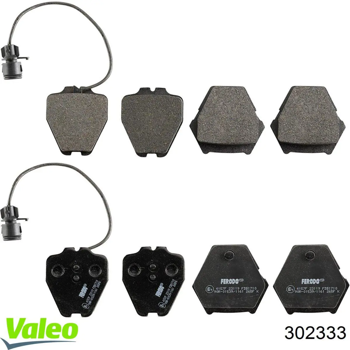 Передние тормозные колодки 302333 VALEO