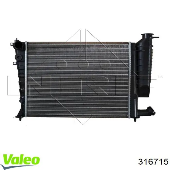 Радиатор 316715 VALEO