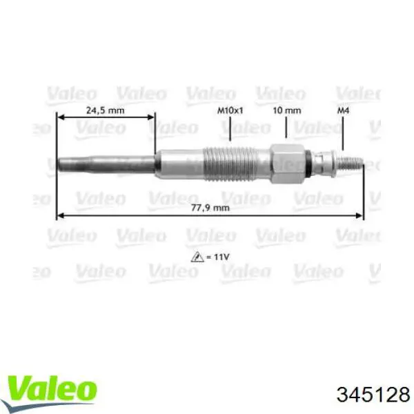 Свечи накала 345128 VALEO