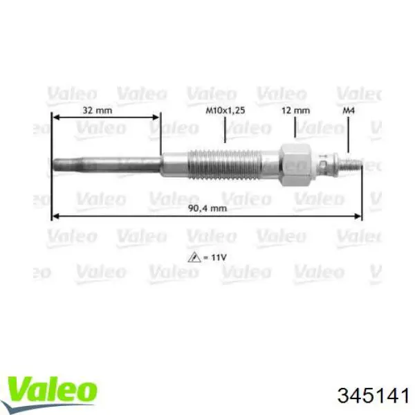 Свечи накала 345141 VALEO