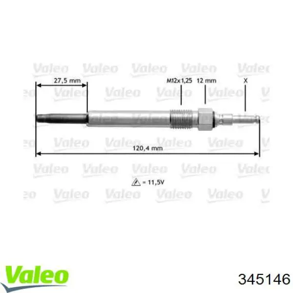 Свечи накала 345146 VALEO