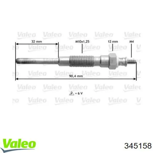 Свечи накала 345158 VALEO