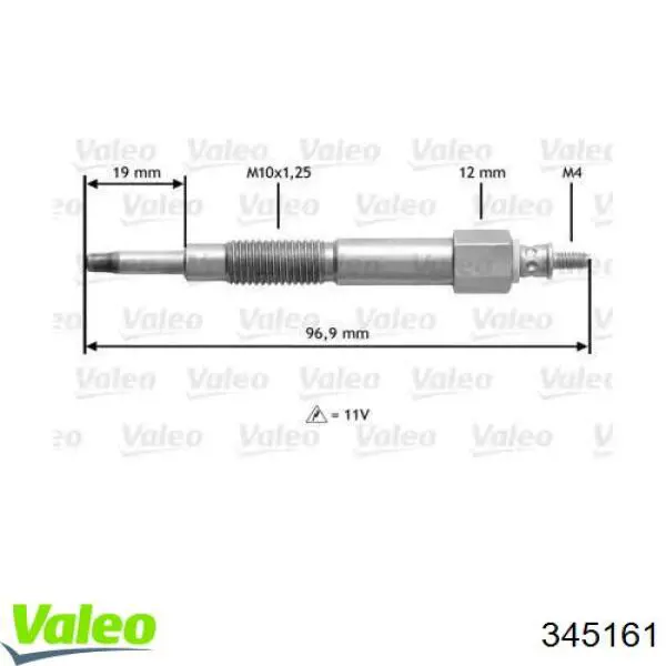 Свечи накала 345161 VALEO