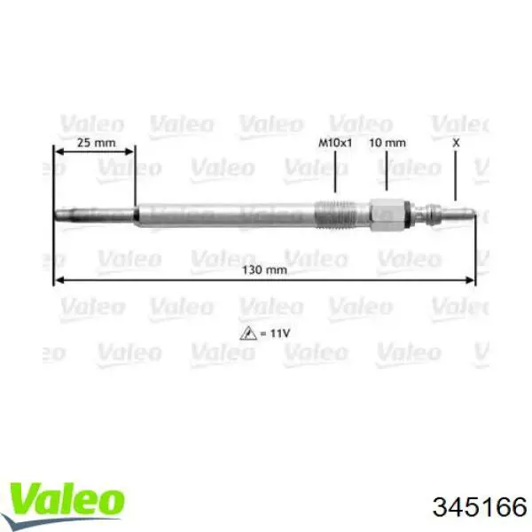 Свечи накала 345166 VALEO