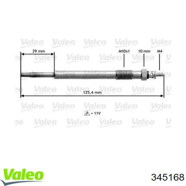 Свечи накала 345168 VALEO