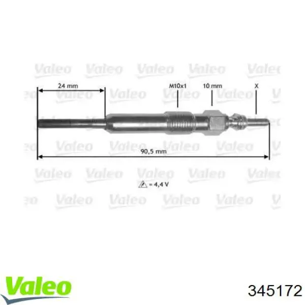 Свечи накала 345172 VALEO