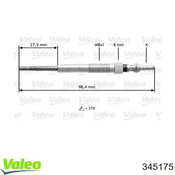 Свечи накала 345175 VALEO