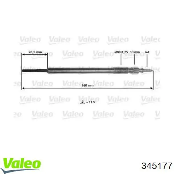 Свечи накала 345177 VALEO