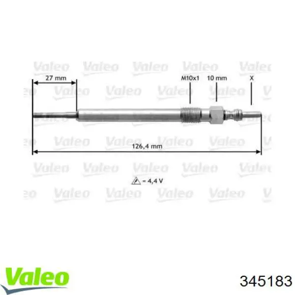 Свечи накала 345183 VALEO