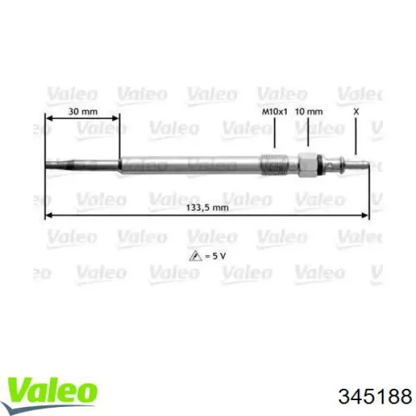 Свечи накала 345188 VALEO