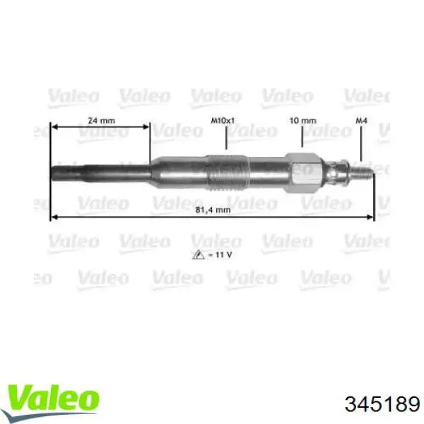 Свечи накала 345189 VALEO