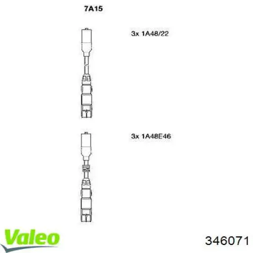 Высоковольтные провода 346071 VALEO